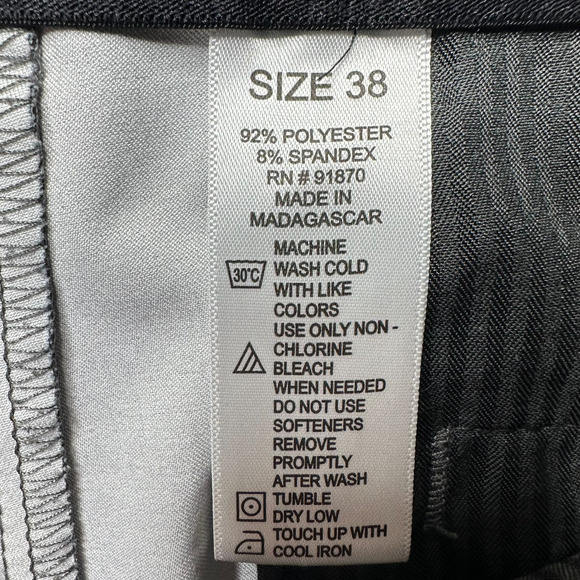 Pebble Beach Men's Performance Shorts Stretch Wicking Sun Protection Gray 38 - Picture 5 of 9